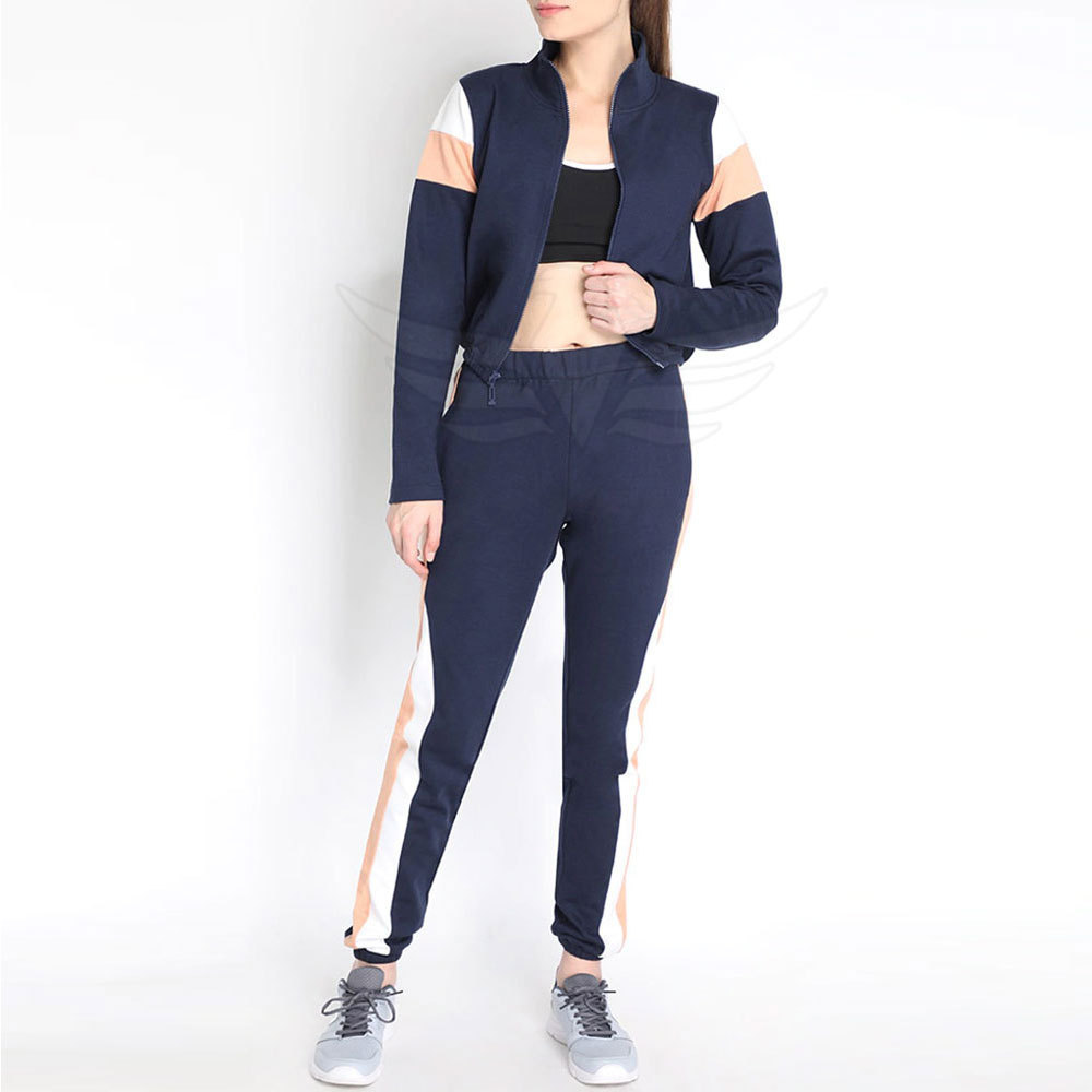 OEM Customized Women's Autumn Winter Crop Top Suit 2 Piece Tracksuit Women Long Sleeve Set Hooded Sports Suits Women Tracksuit