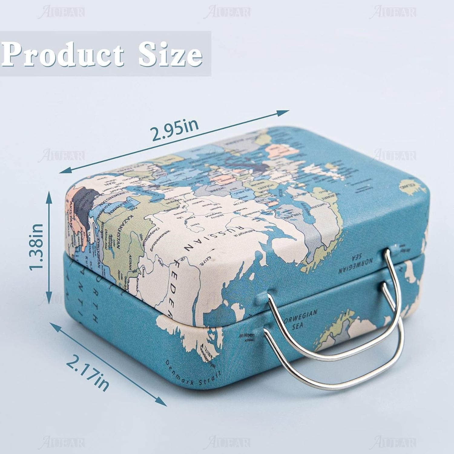 Square Metal  biscuit Gift lips shape  Small Candy Boxes Party Favors Suitcase Boxes with Handle for Travel Themed tin box