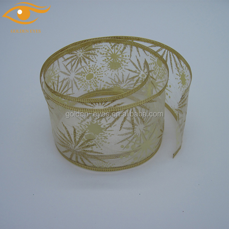 Professional Make Special Wired Organza Ribbon Hard Ribbon