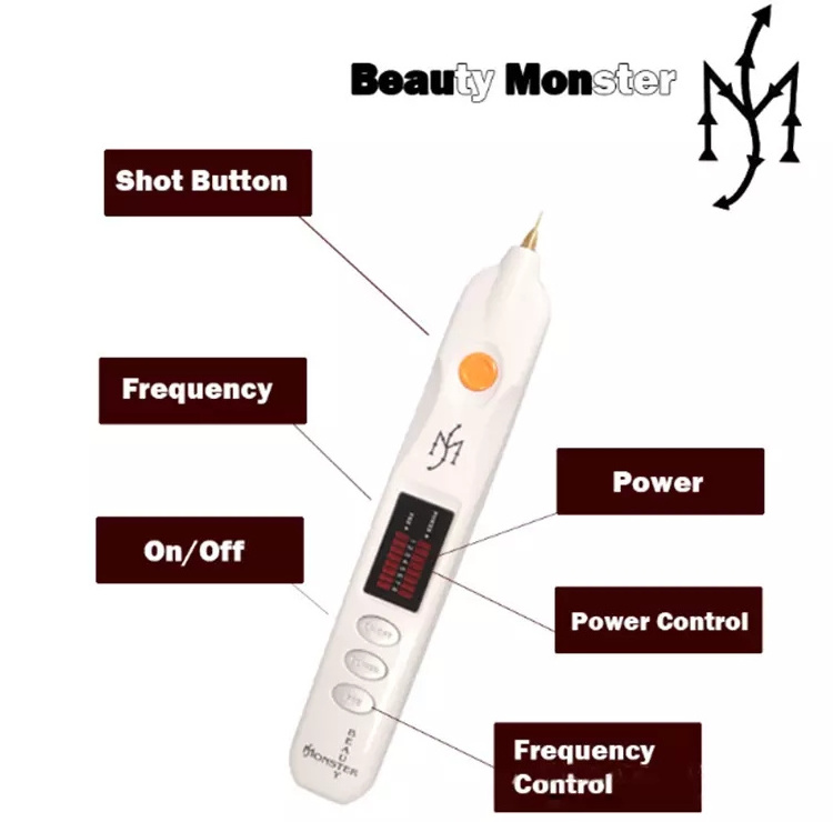 Professional facial beauty skin rejuvenation spot/acne sweep laser machine freckle mole/Wrinkle remover plasma pen