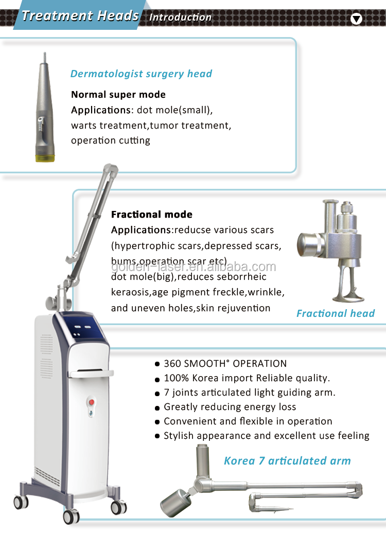 Medical CE CO2 laser stretch marks removal skin rebuilding co2 fractional laser age pigment & spot removal