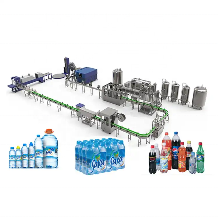 500ml 1000ml Full Automatic 3 In1 Mini Small Business Scale Bottle Mineral Spring Pure Table Drinking Water Filling Machine