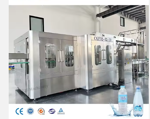 Automatic 3 in 1 Plastic Bottle Pure Mineral Water Production Line / Water Filling Machine