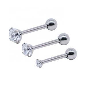 Manufacturer 316 stainless steel Custom cartilage Ear tragus Piercing Studs Jewelry