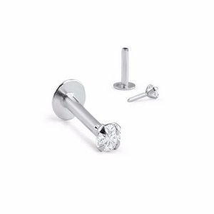 Wholesale 316 Stainless steel piercing disc stud body jewelry piercing labret set