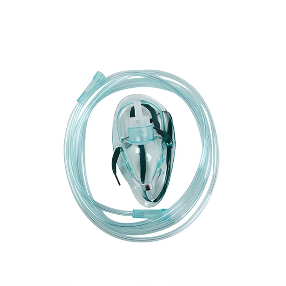 High Quality Oxygen Face Mask With Nebulizer Jar Reservoir Bag Tube Valve Non-Rebreather For Child Adult Neonatal Pediatric PVC