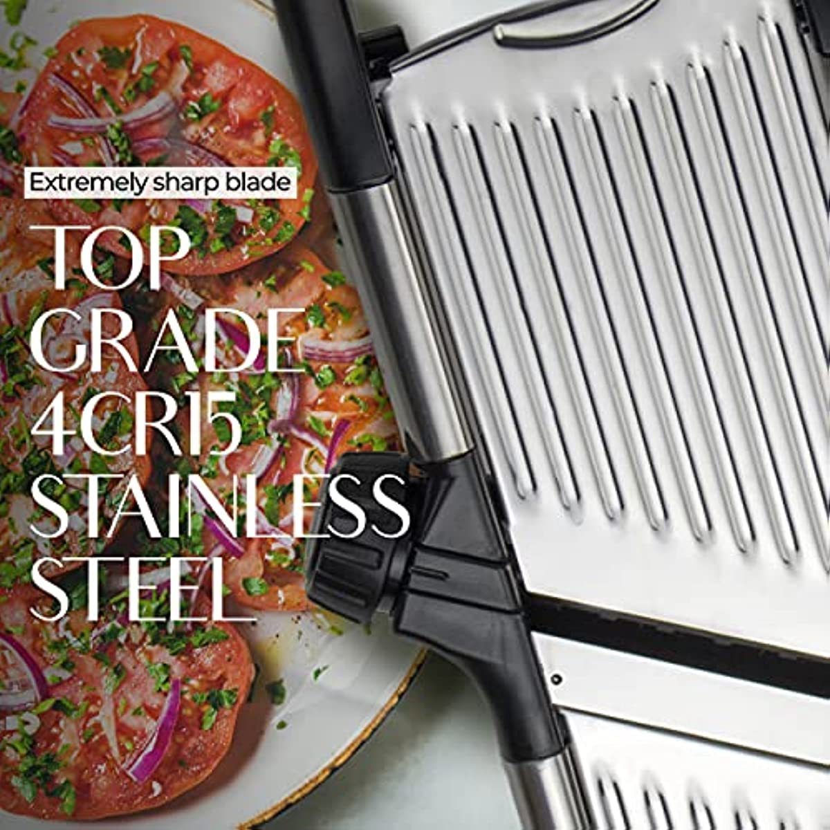 304 Stainless Steel Safe Vegetable Grater Food Chopper Potato Slicer Cutter Thickness Adjustable Mandoline Slicer for Kitchen