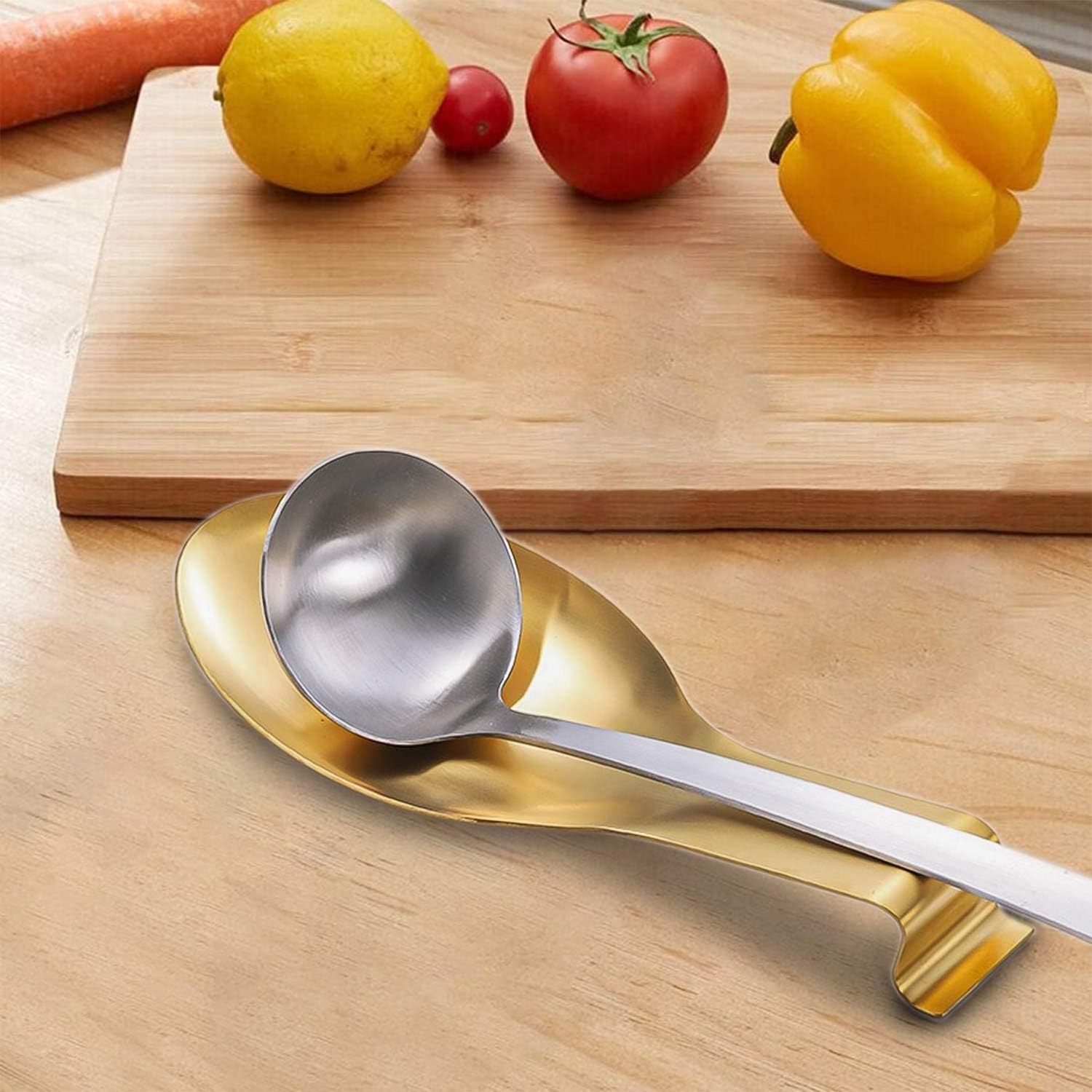 Stainless Steel Utensil Spoon Rest Holder Spatula Ladle Holder Stainless Steel Spoon Rest