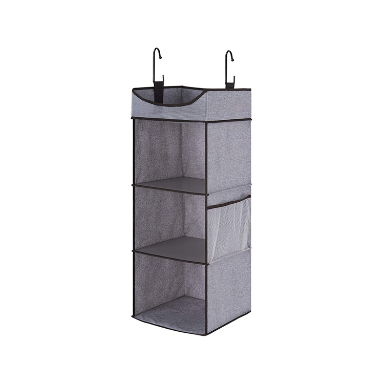 New Design Hanging Clothes Storage Organizer Collapsible Accessory Shelves Hanging Closet Organizers