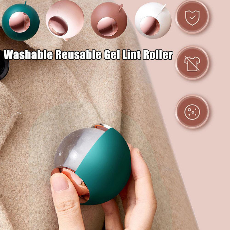 Washable Reusable Lint Roller Ball Lint Roller Travel Portable Hair Remover Ball Reusable Gel Lint Roll for Pet Hair