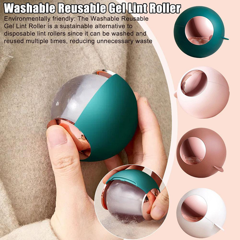 Washable Reusable Lint Roller Ball Lint Roller Travel Portable Hair Remover Ball Reusable Gel Lint Roll for Pet Hair