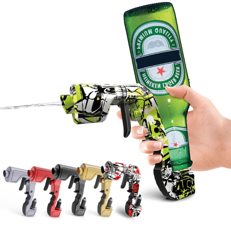 Alcohol Gun Shooter Bottle Beer Squirt Adjustable Dispenser Red Wine Champagne Gun Shooter Beer Gun Shooter for Party