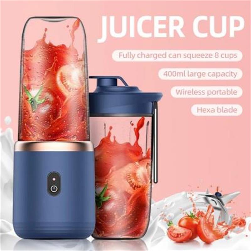 Blenders And Juicers Electric Mixer Blender Automatic Smoothie Blender Ice 6 Blades Portable Small Electric Juicer