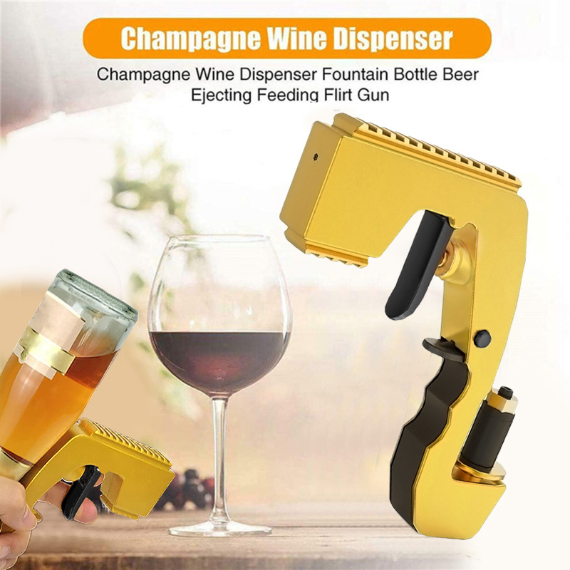 Alcohol Gun Shooter Bottle Beer Squirt Adjustable Dispenser Red Wine Champagne Gun Shooter Beer Gun Shooter for Party