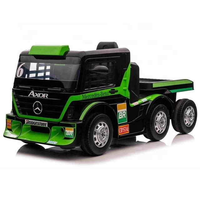 Genuine Authorized Children's Electric Big Truck Rechargeable Battery Vehicle Include Trailer Remote Control Kids Ride on Car