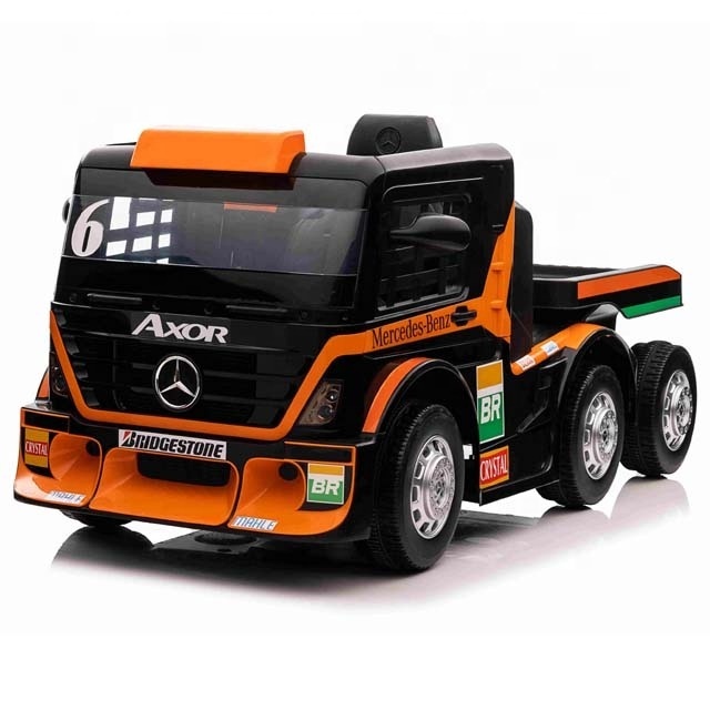 Genuine Authorized Children's Electric Big Truck Rechargeable Battery Vehicle Include Trailer Remote Control Kids Ride on Car