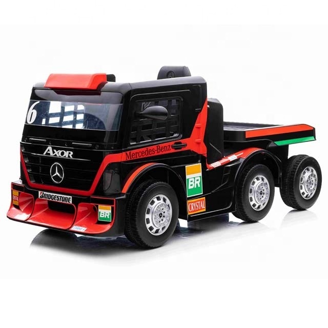 Genuine Authorized Children's Electric Big Truck Rechargeable Battery Vehicle Include Trailer Remote Control Kids Ride on Car