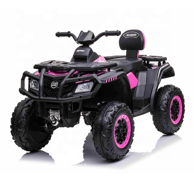 Battery Powered Kids 12V Ride On Truck Realistic Off-Road Motorized Vehicles for Children Headlights Four Wheel Shock Absorption