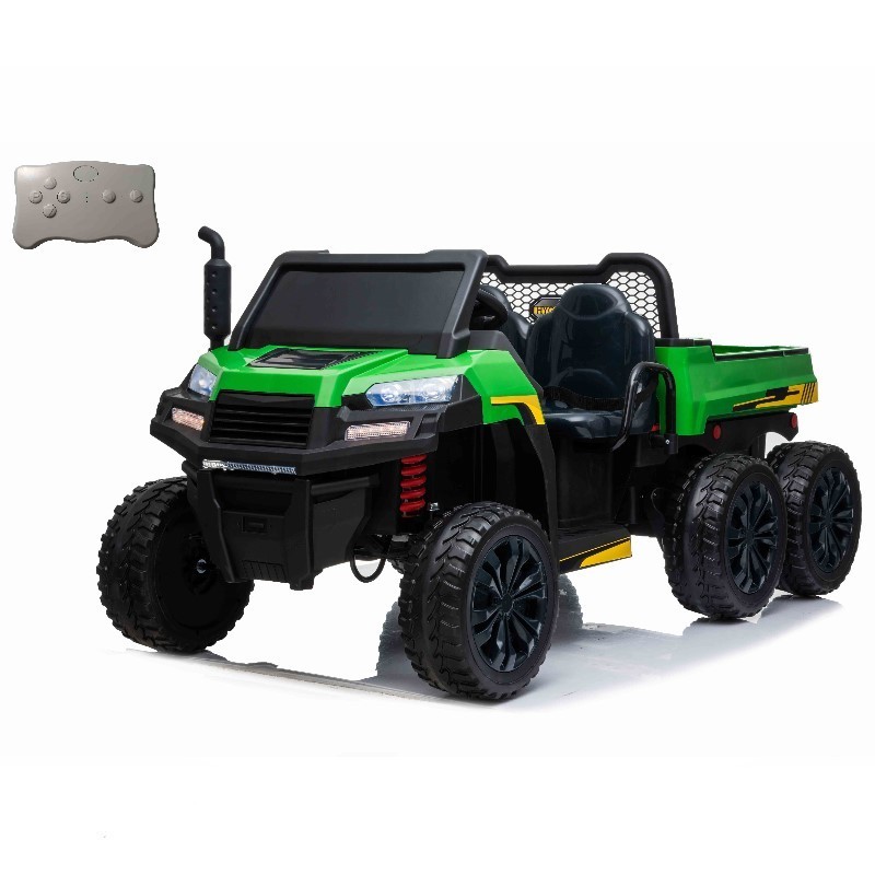 Hot Sell Kids Ride on Farmer Tractor Toy Vehicle Rear Wheels Suspension Truck With Pedal Double Seat Children's Electric Car