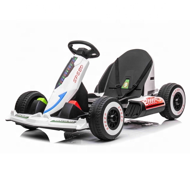 Dual Drive Outdoor Race Pedal Go Karting Adjustable Speed Kids Electric Ride on Car Remote Control Go Cart with Power Indicator