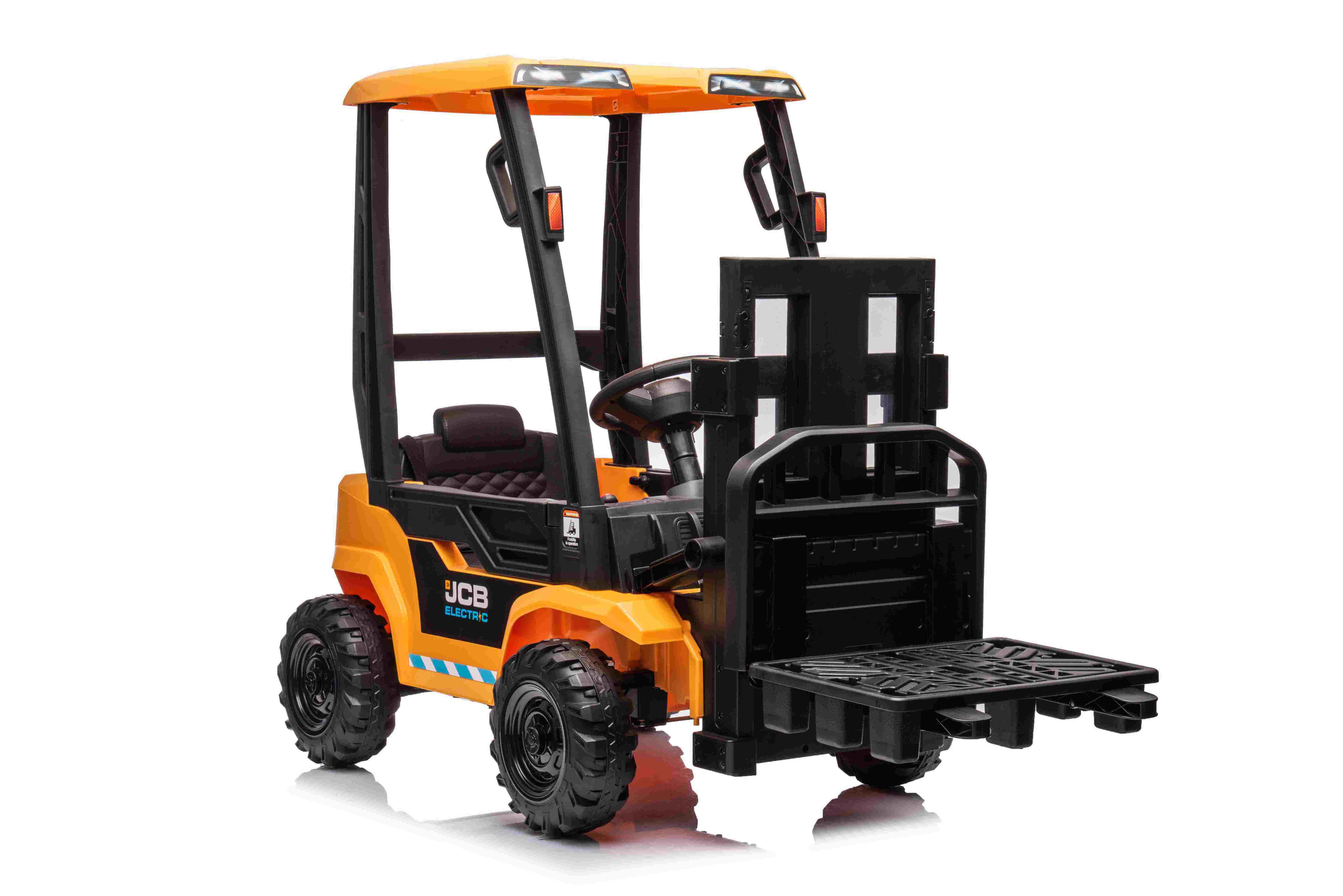 New JCB Licensed Kids Ride on Forklift Car 2.4G Remote Control Electric Toy Trolley One Button Startt with Horn