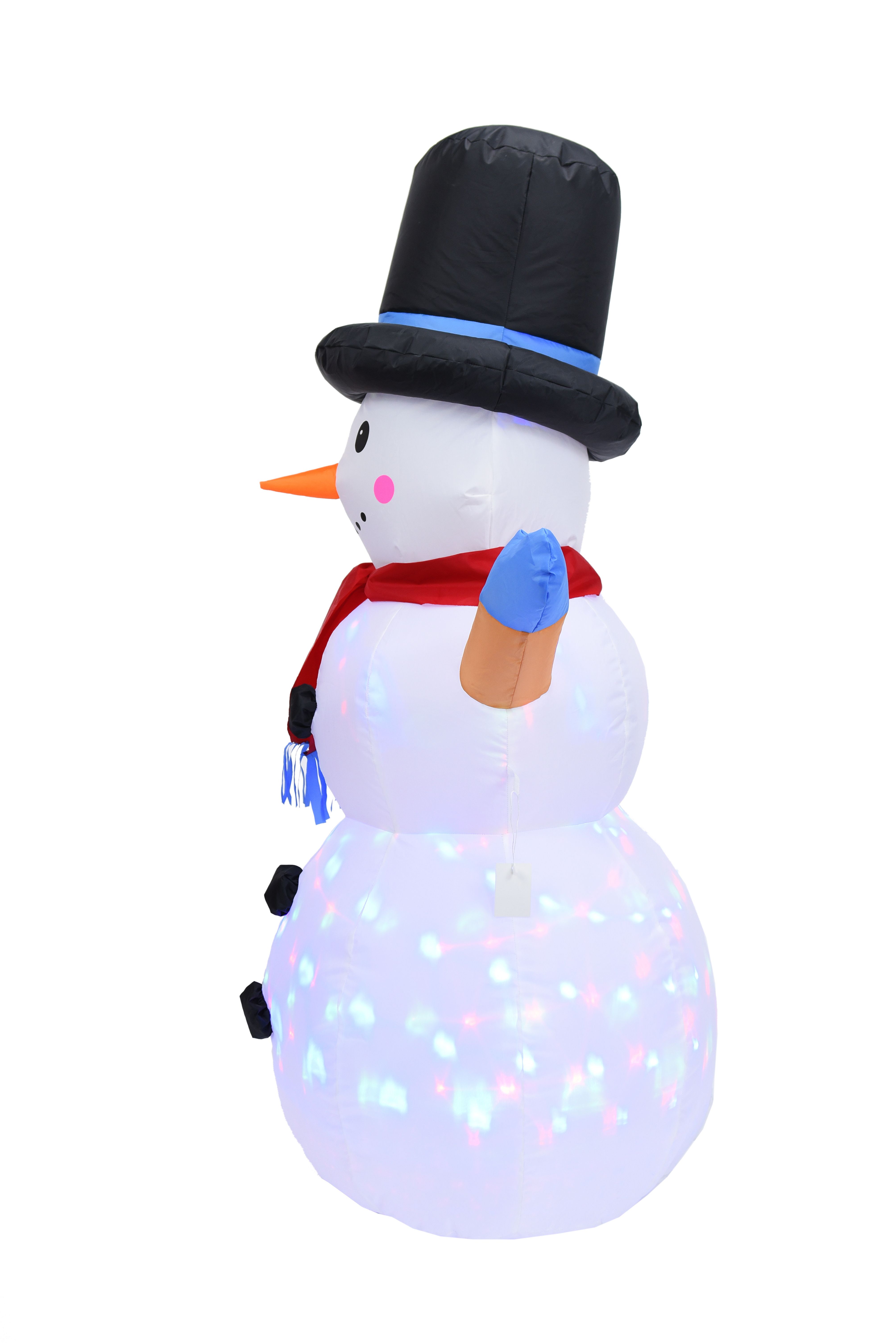 Outdoor LED 4ft snowman with Broom illuminating lighting inflatable Outdoor indoor yard Christmas decoration