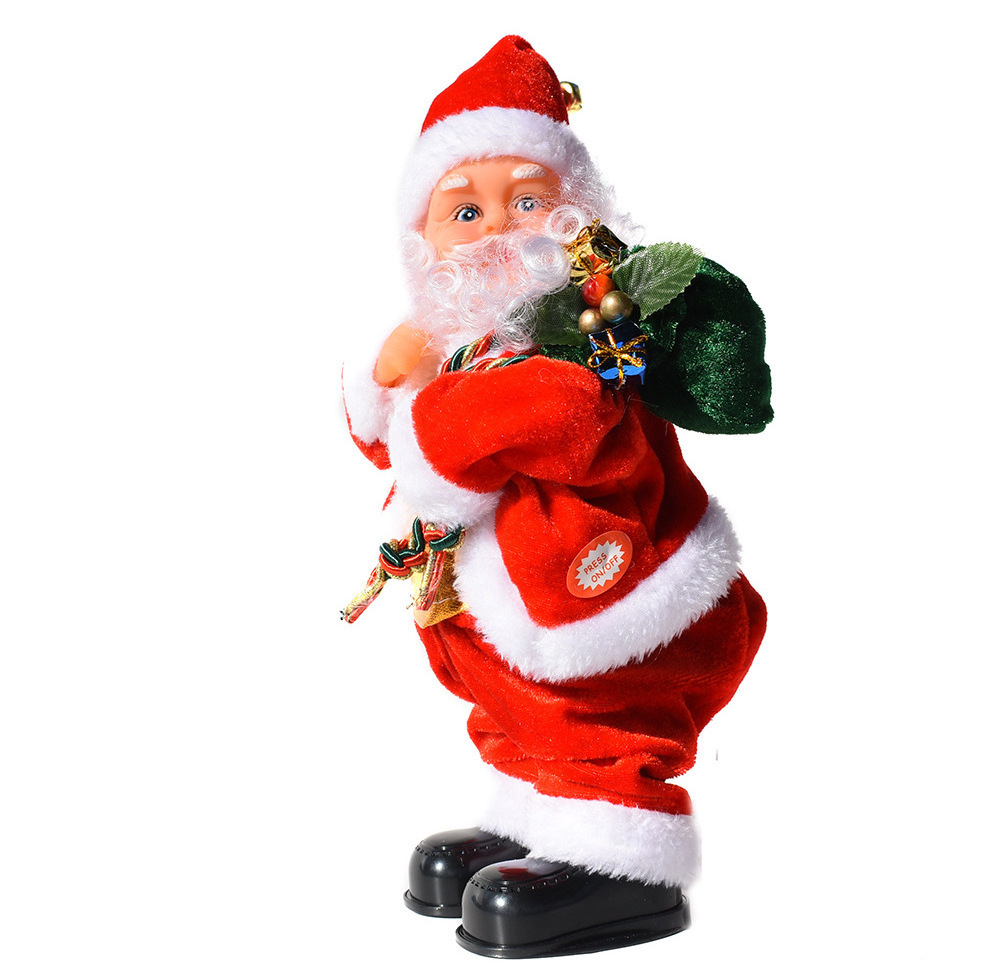 Electric musical dance singing Santa toy shaking hips twerk Santa Claus home party tabletop Christmas decoration supplies