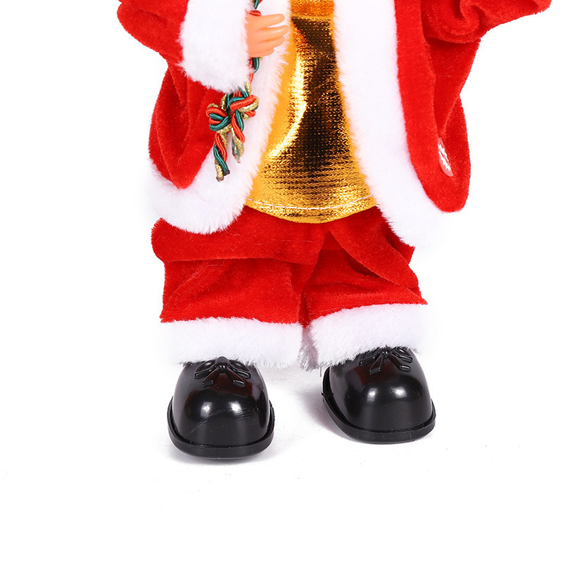 Electric musical dance singing Santa toy shaking hips twerk Santa Claus home party tabletop Christmas decoration supplies