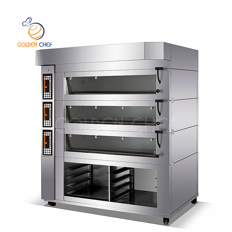 Commercial Kitchen 3 Deck Electric Pizza Oven Sourcing Supplier Baking Shop Machines Big Electric Oven Price