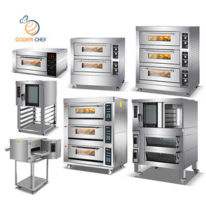 Golden Chef Bakery Equipment Professional Bread Baking Machine Gas / Electric Oven Commercial Convection Oven Pizza Oven