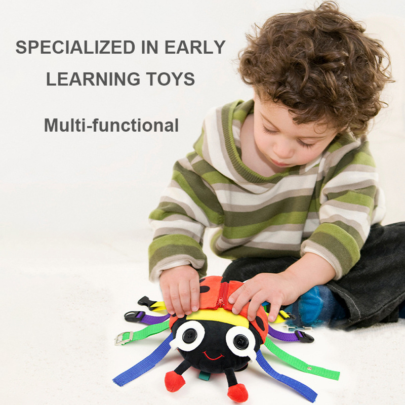 Creative Montessori Plush Toys Forest Animals Owl Beetle Early Learning Children Plush Toy Stuffed Animal Plushie Gift for Kid