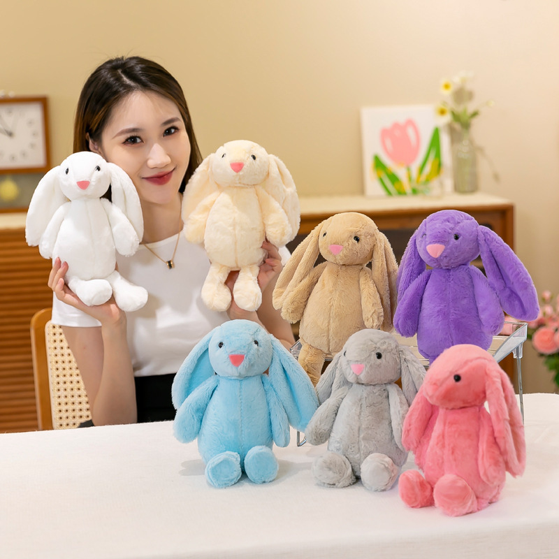 Wholesale 30 cm Cute Stuffed Animal Long Ear Bunny Plush Toy Soft RABBIT Toy For Children Easter Holiday