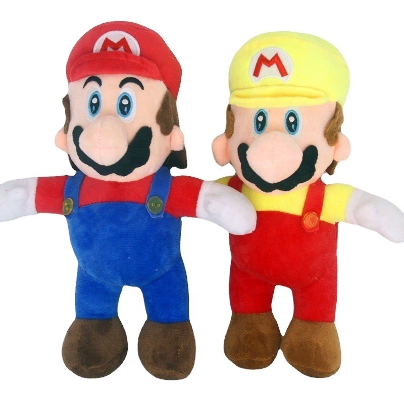 2023 New 25cm Super Bros Plush Toy Mario Doll Soft Stuffed Animal Dolls Toy Kids Children Birthday Christmas Gift Mario Plush