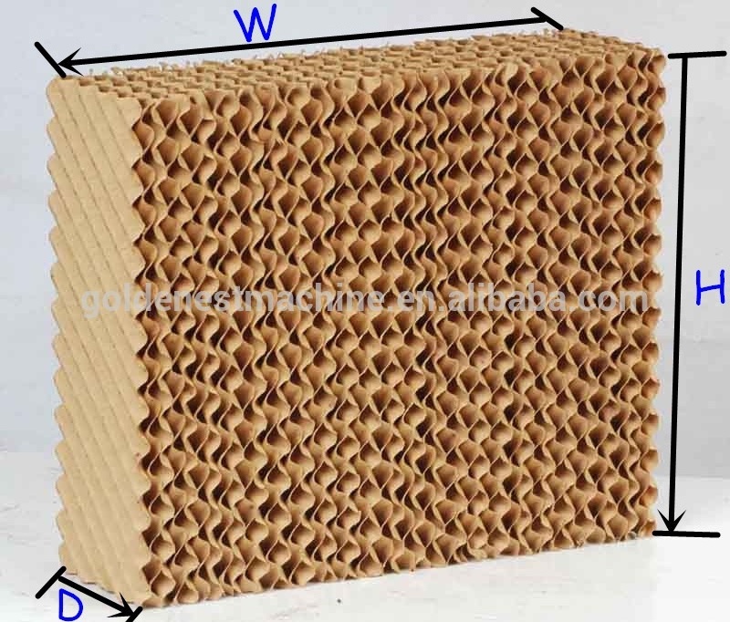 Goldenest Air cooling water curtain for poultry farm greenhouse evaporative honey pad for cooler