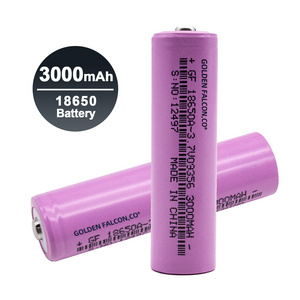 3.7v Lithium Ion Battery  High Capacity 3000mAh 18650 Electric Rechargeable Li ion Battery