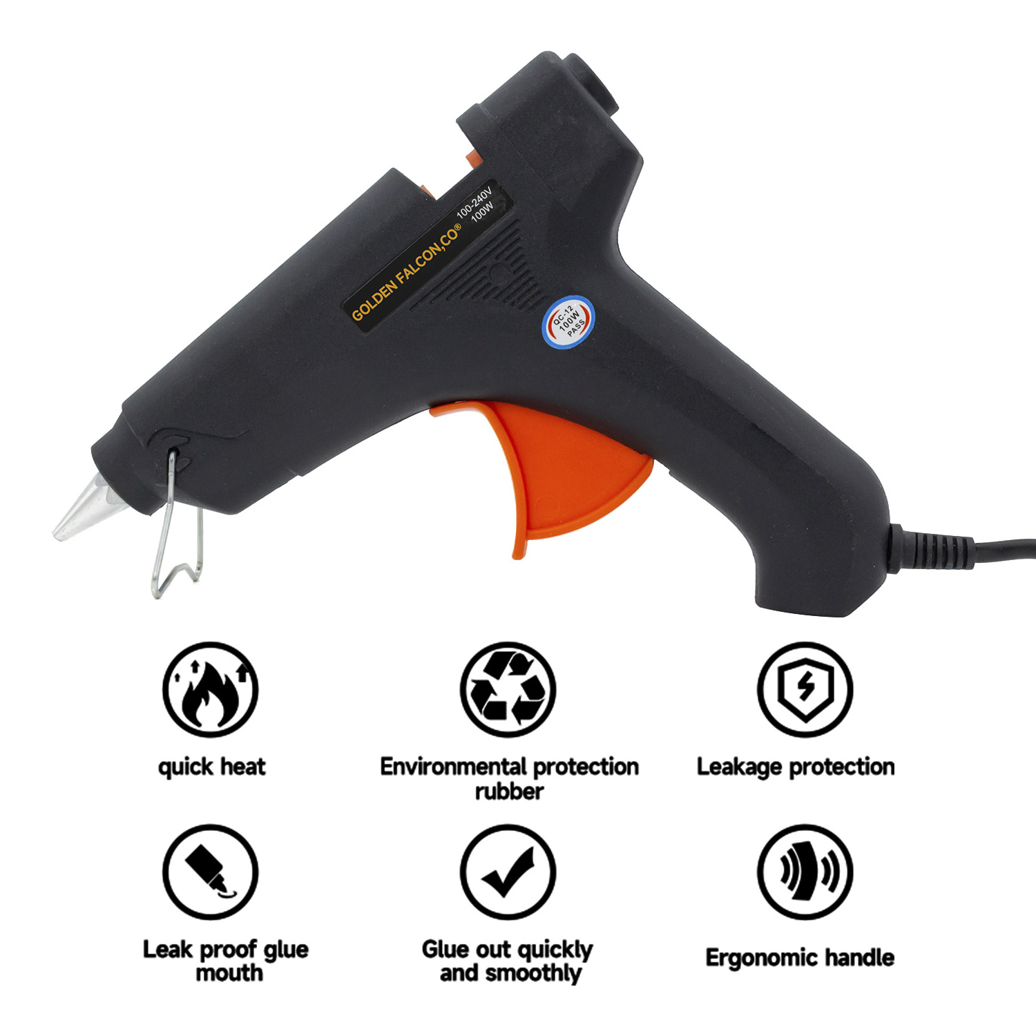 40W Industrial Hot Melt Silicone Glue gun 100W Electric hot glue gun machine for repair DIY tool