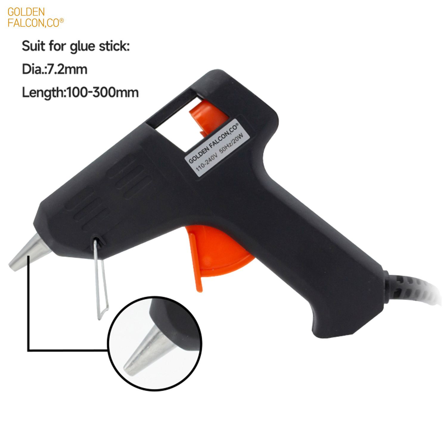 Industrial Hot Melt Silicone Gun Glue 20W Repair Tool use in home office school