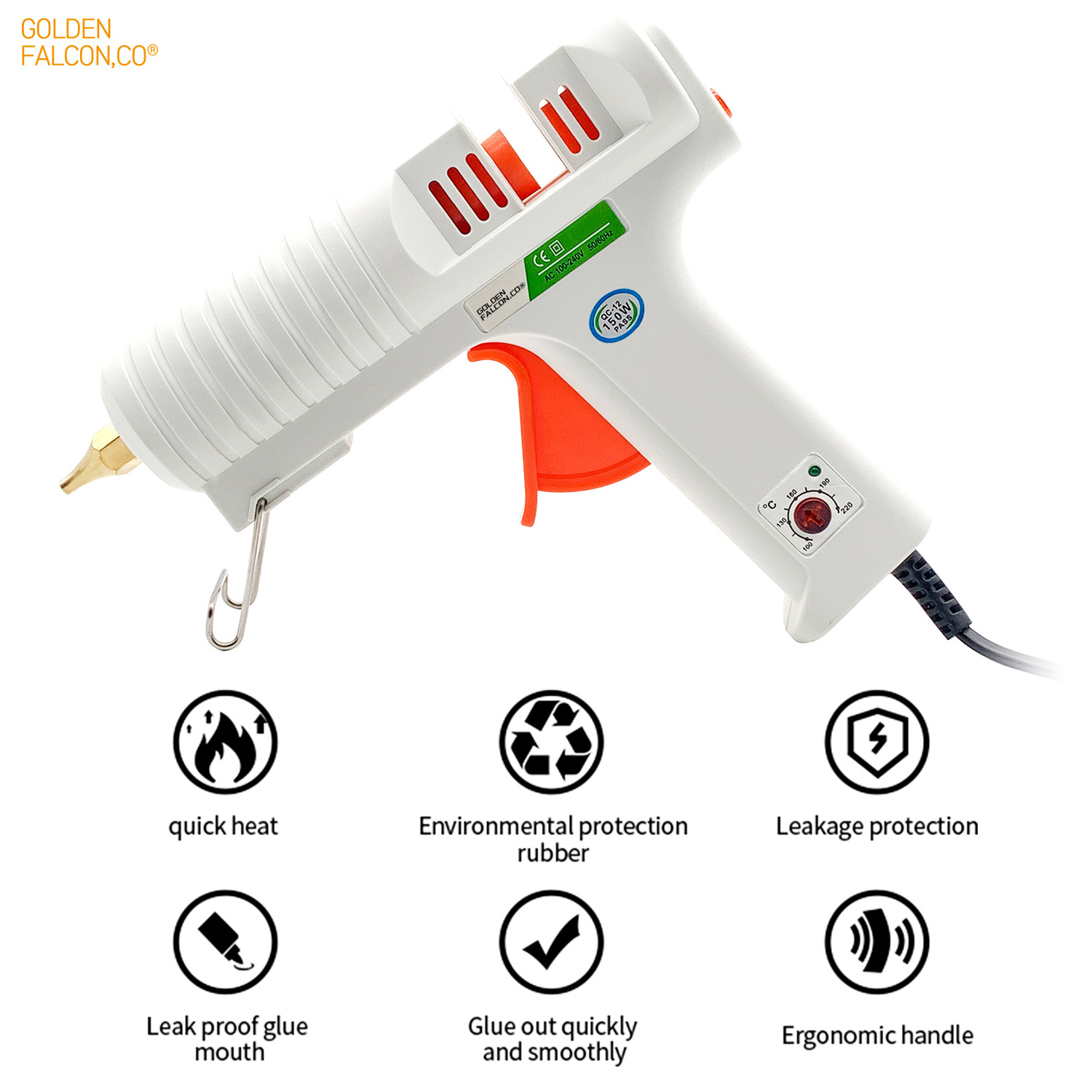 High Quality Adjustable temperature Glue gun 150W DIY tool hot melt glue gun