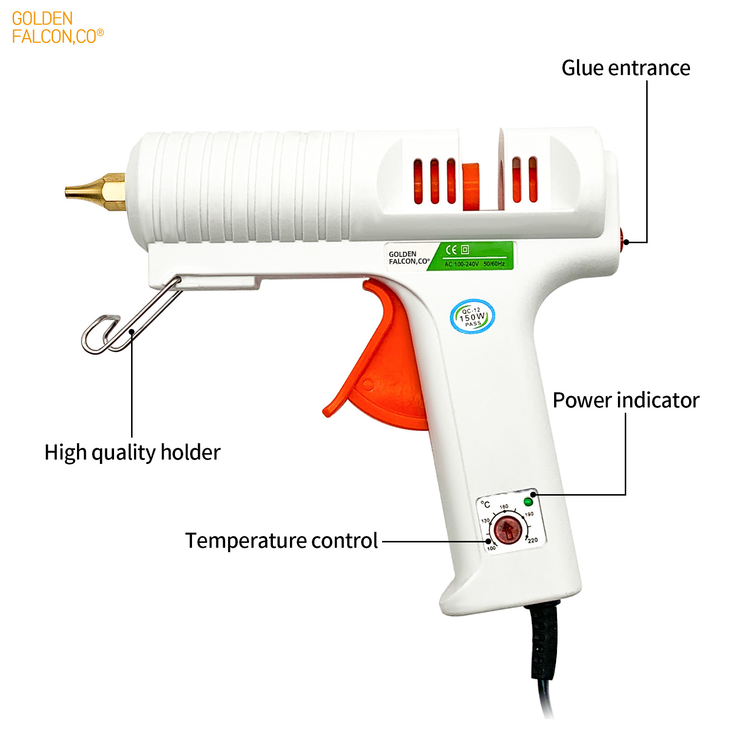 High Quality Adjustable temperature Glue gun 150W DIY tool hot melt glue gun