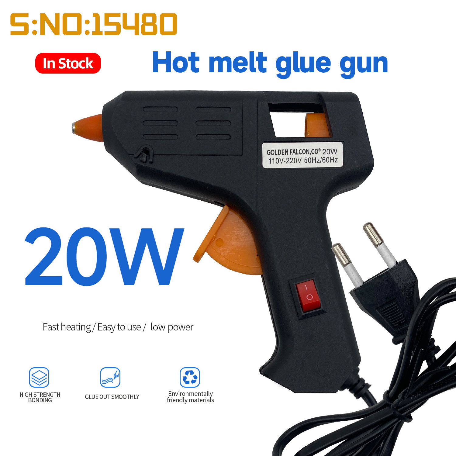 Professional hot melt adhesive glue device 60/100W 11mm/7mm glue melt Silicone sticks glue gun 220v