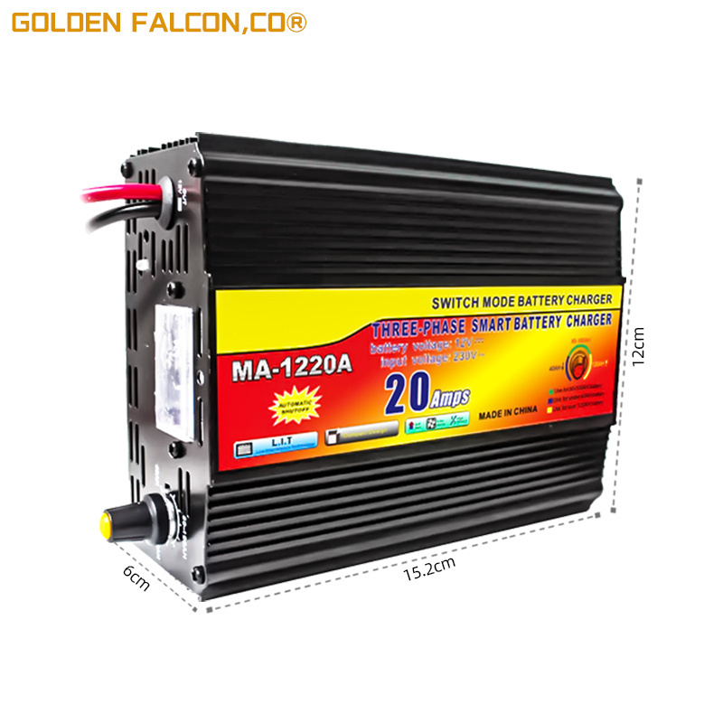 Best Price Portable 12v  Three-phase Lead Acid Battery Intelligent 20a Battery Charger