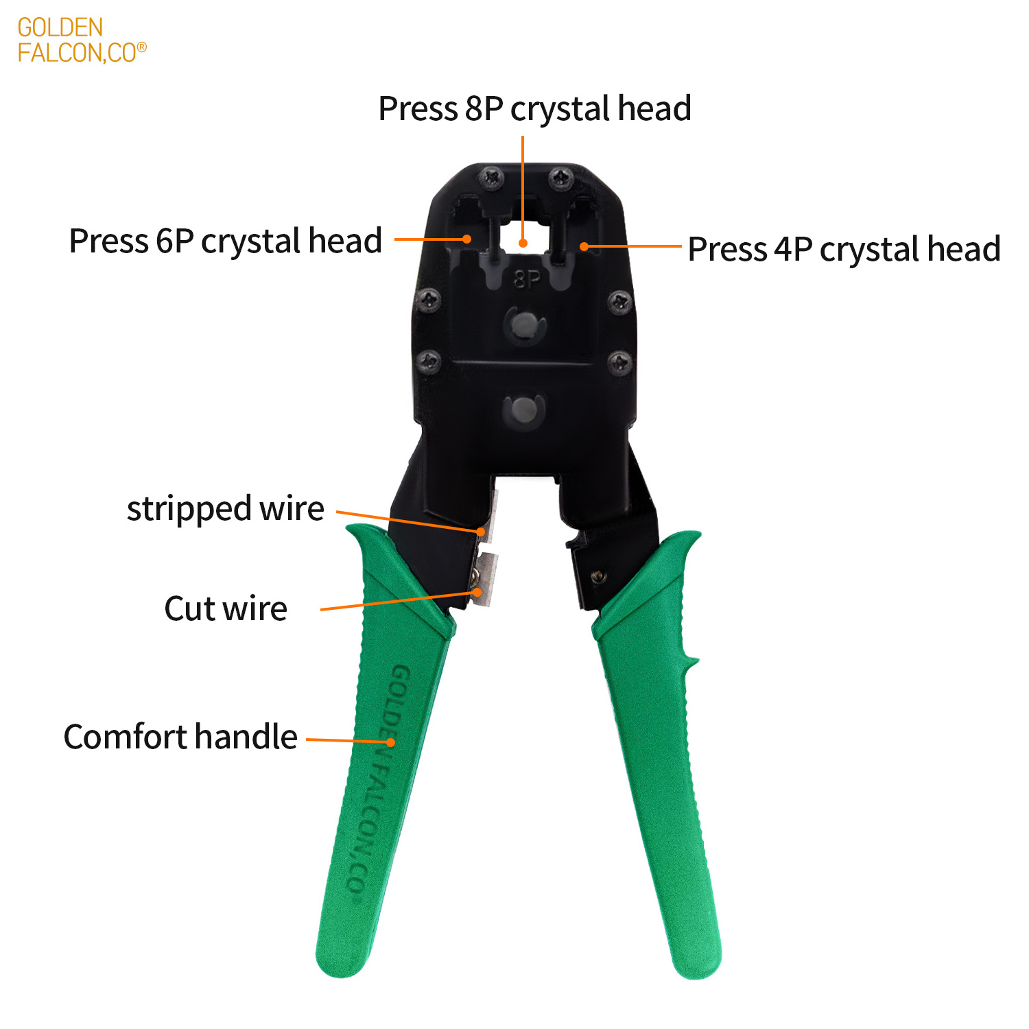 Multi-Function Network Lan cable Wire Cutter Crimp Tool crimping pliers for RJ45 RJ11 RJ12