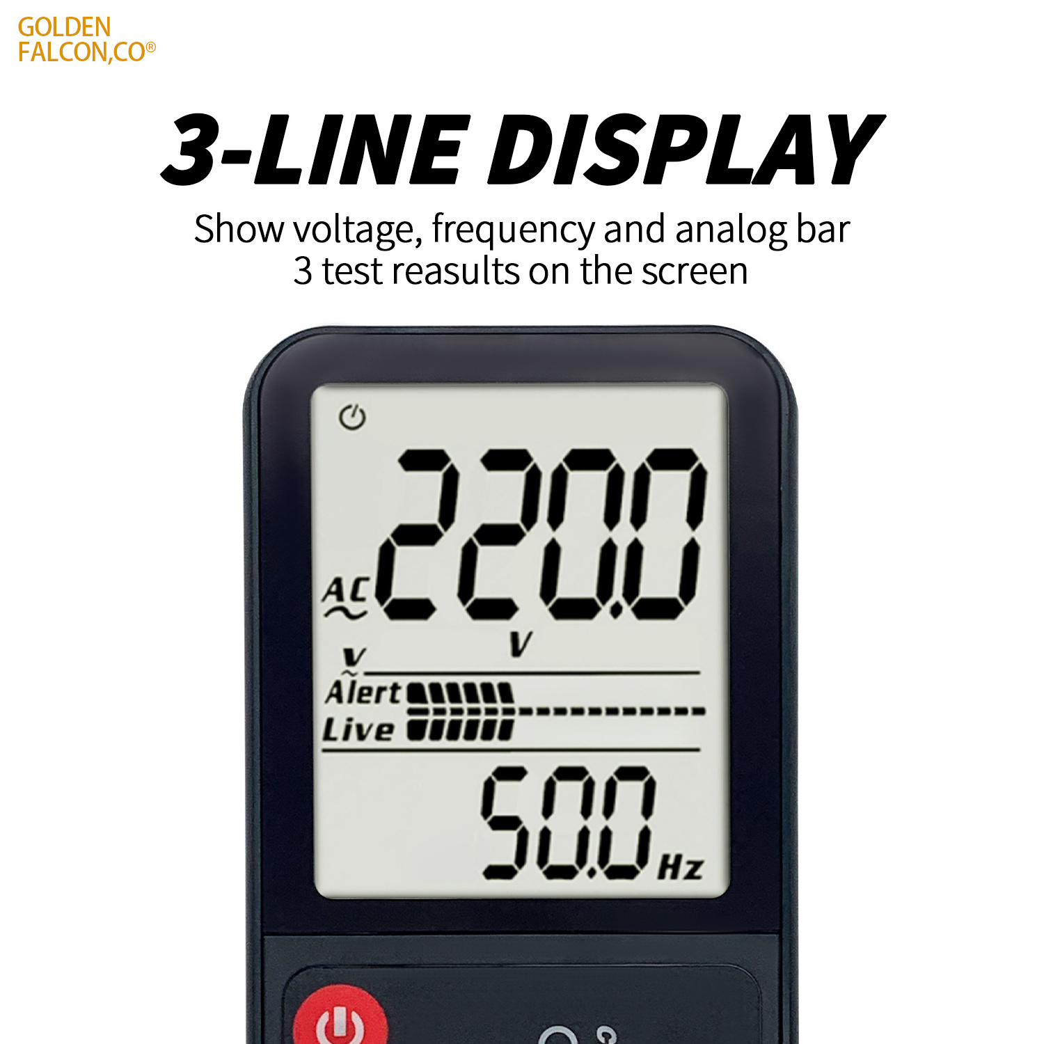 Digital smart Multimeter Color LCD  Display  Voltmeter Rechargeable with Smart Mode Capacitance Hz Diode Tester