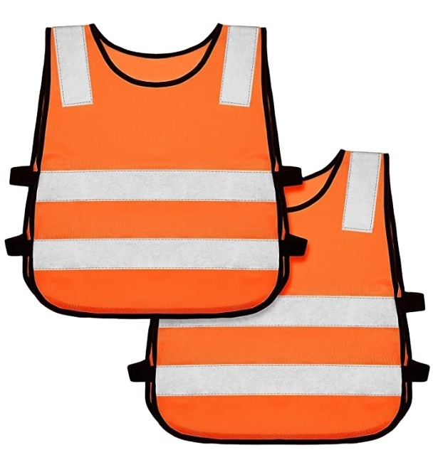 Reflective Safety Vest in Grey for Men Logo on Back Children Orange Custom Red Different Color Traffic  Purple River