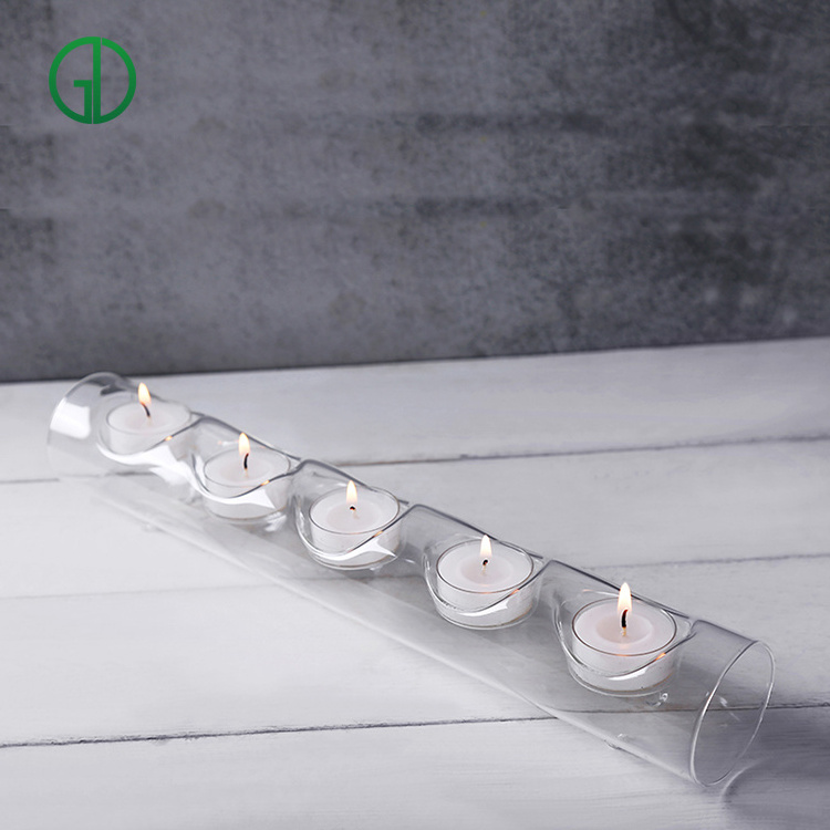 Top Selling Wedding Transparent Candle Holder Customized Wholesale Home Garden Decorative Glass Candle Jar