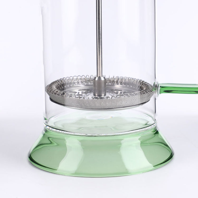 Wholesale Price Borosilicate Glass Carafe French Press Coffee Maker With Lid Stainless Steel Plunger