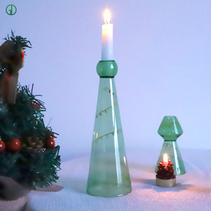 Borosilicate Colored Candle Stick Romantic Candlestick Household Candle Holder Decoration Home Decoration Glass Candle Holder