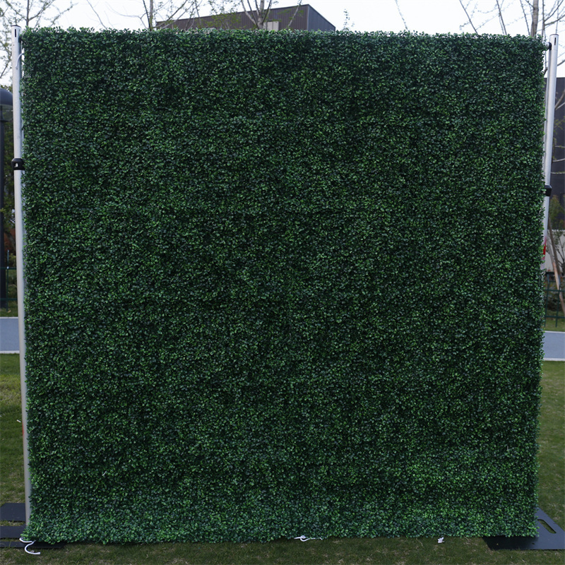 QSLH-W171 Artificial Grass Wall Panel Plastic Greenery Plant Wall Grass Artificial Grass Wall Backdrop For Home Restaurant decor