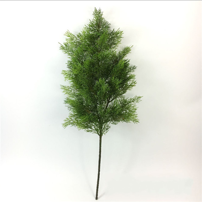 D3108 Wholesale Artificial Cypress Plastic Pine Branch For Wedding Decoration