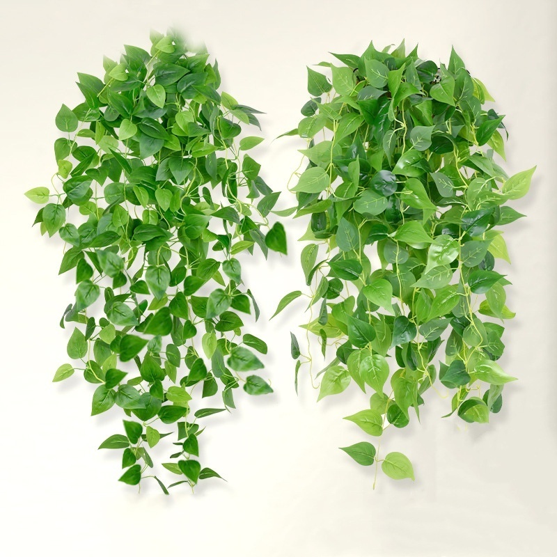 Artificial Ivy Leaf Plants Vine Leaves Artificial Wall Hanging Plastic Rattan Hanging Plants For Home Wall Decor